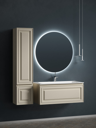 Тумба под раковину Sancos Very VR100CE 100х45х41 подвесная цвет бежевый - фото 3